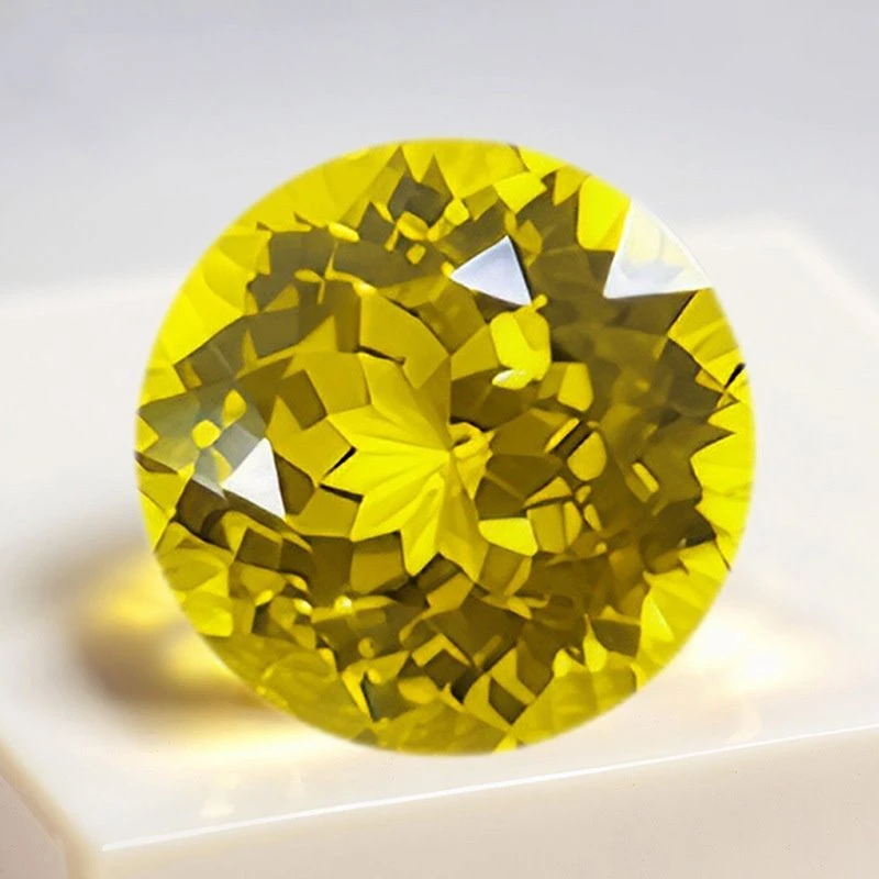 Lab Grown AGL Certified Yellow Sapphire Gemstone
